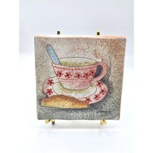 Vintage Italian Art Tile by Pianca‎ - 6" Decorative Piece!